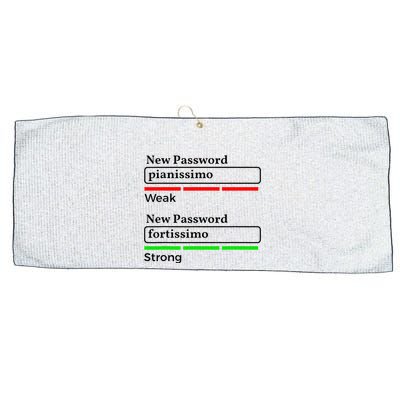 Funny Musician Password Classical Music Theory Class Jokes Large Microfiber Waffle Golf Towel