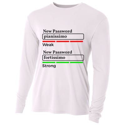 Funny Musician Password Classical Music Theory Class Jokes Cooling Performance Long Sleeve Crew