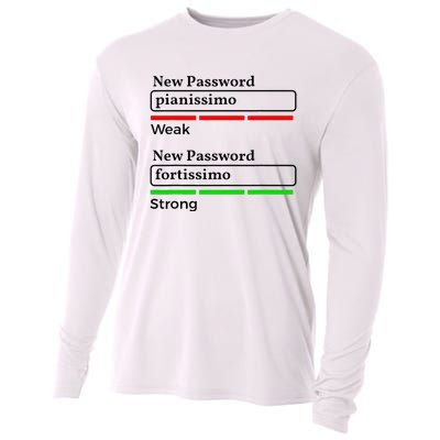 Funny Musician Password Classical Music Theory Class Jokes Cooling Performance Long Sleeve Crew