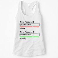 Funny Musician Password Classical Music Theory Class Jokes Womens Tank Top