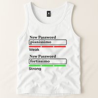 Funny Musician Password Classical Music Theory Class Jokes Tank Top