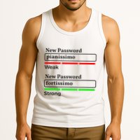 Funny Musician Password Classical Music Theory Class Jokes Tank Top