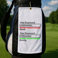 Funny Musician Password Classical Music Theory Class Jokes Golf Towel
