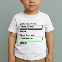 Funny Musician Password Classical Music Theory Class Jokes Toddler T-Shirt