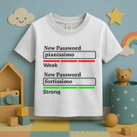 Funny Musician Password Classical Music Theory Class Jokes Toddler T-Shirt