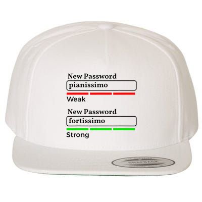 Funny Musician Password Classical Music Theory Class Jokes Wool Snapback Cap