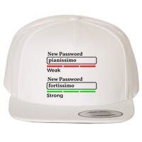 Funny Musician Password Classical Music Theory Class Jokes Wool Snapback Cap