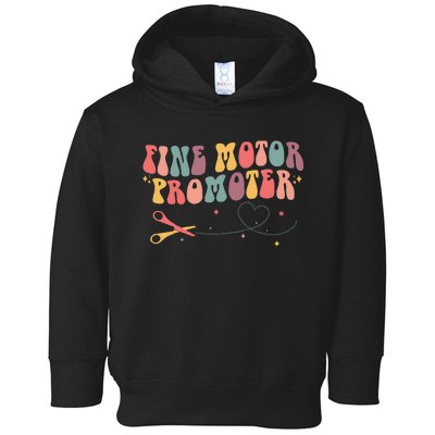 Fine Motor Promoter Occupational Therapy OT Therapist Groovy Toddler Hoodie