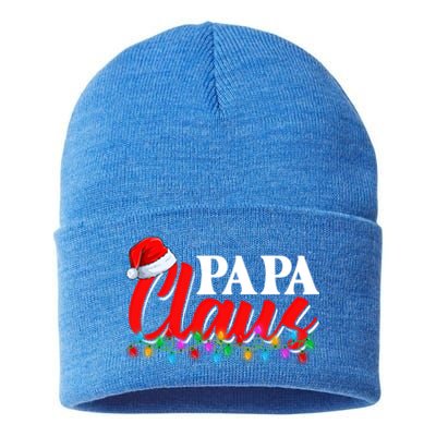 Family Matching Papa Claus Lighting Santa Merry Christmas Cute Gift Sustainable Knit Beanie