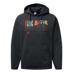 Fine Motor Promoter Ticket Funny Performance Fleece Hoodie