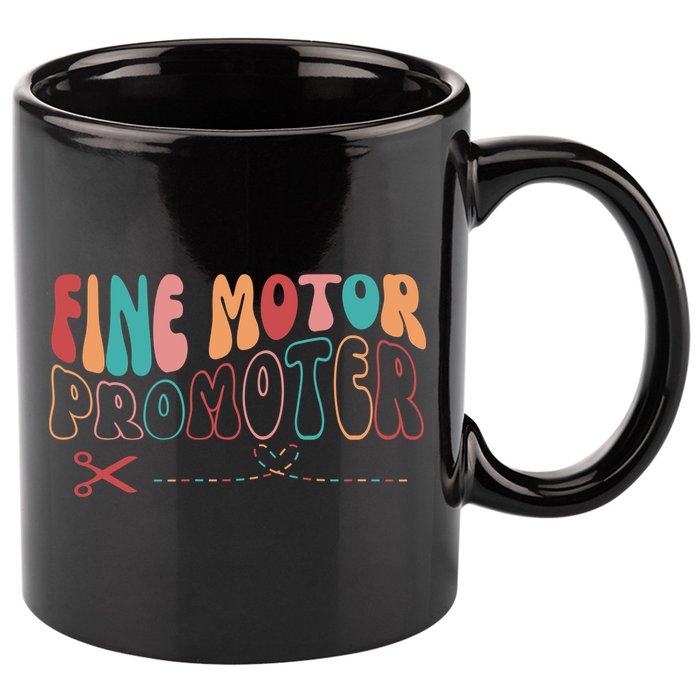 Fine Motor Promoter Ticket Funny 11oz C Handle Ceramic Mug