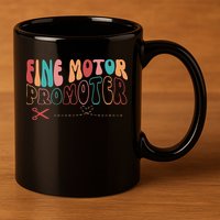 Fine Motor Promoter Ticket Funny 11oz C Handle Ceramic Mug