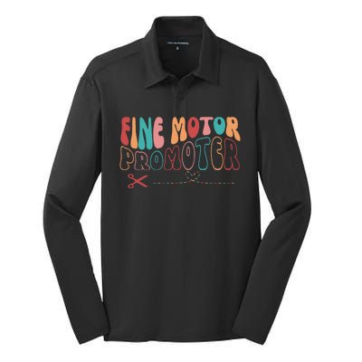 Fine Motor Promoter Ticket Funny Silk Touch Performance Long Sleeve Polo