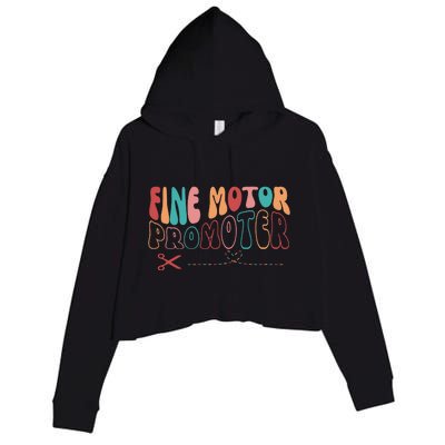 Fine Motor Promoter Ticket Funny Crop Fleece Hoodie