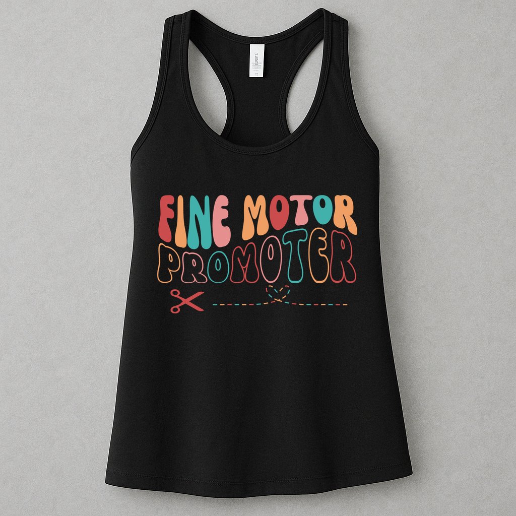 Fine Motor Promoter Ticket Funny Womens Tank Top
