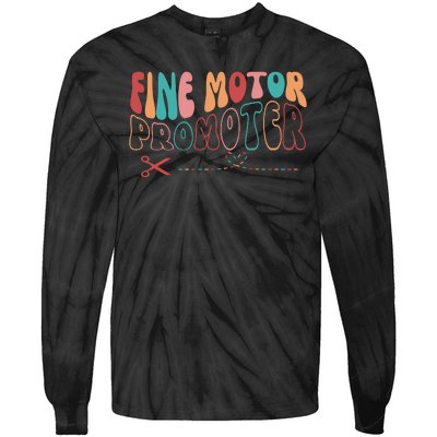 Fine Motor Promoter Ticket Funny Tie-Dye Long Sleeve Shirt