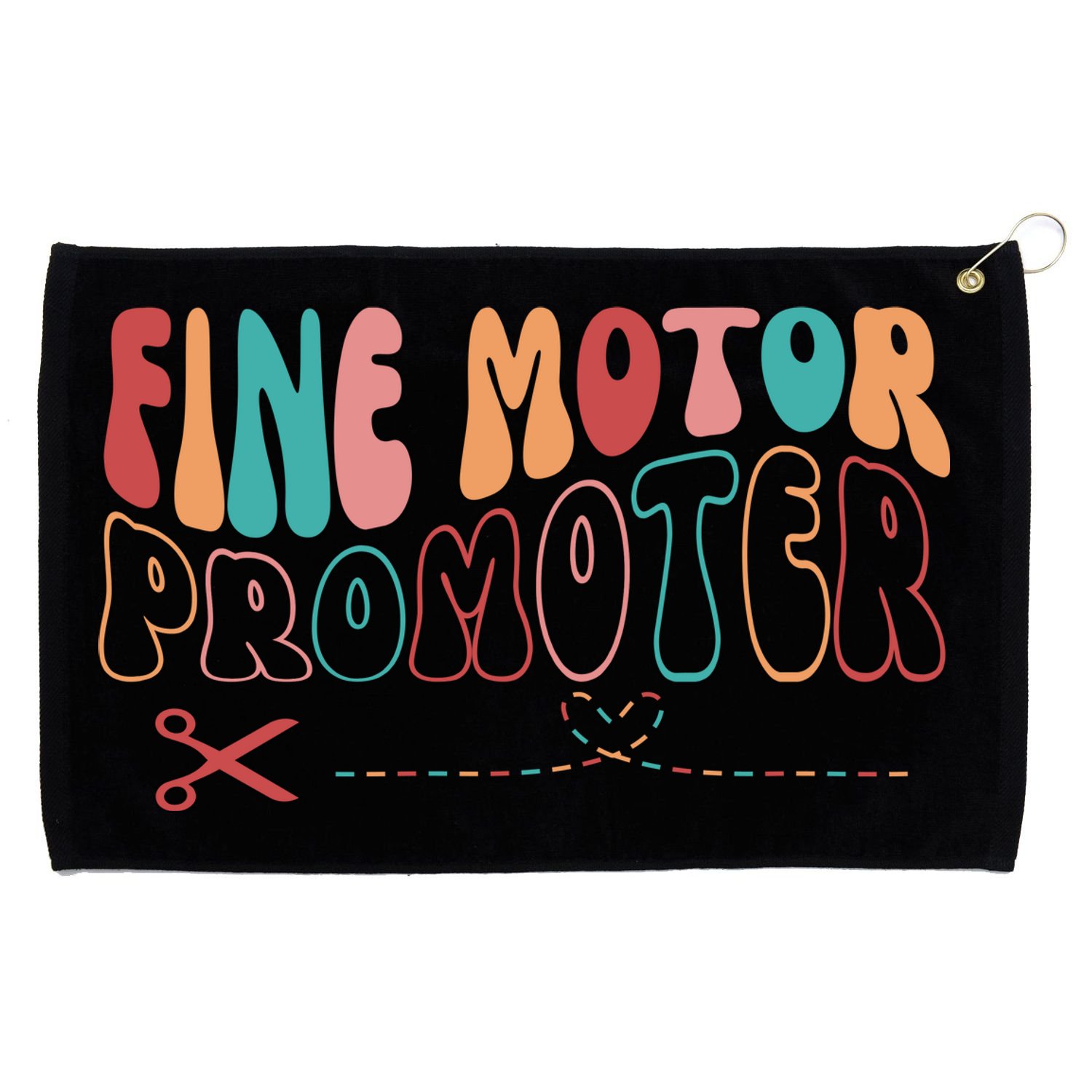 Fine Motor Promoter Ticket Funny Grommeted Golf Towel