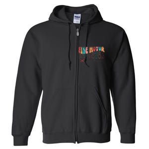 Fine Motor Promoter Ticket Funny Full Zip Hoodie