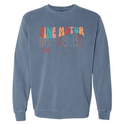 Fine Motor Promoter Ticket Funny Garment-Dyed Sweatshirt