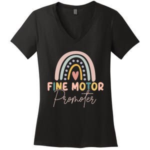 Fine Motor Promoter Cute Occupational Therapy Sensory Love Women's V-Neck T-Shirt