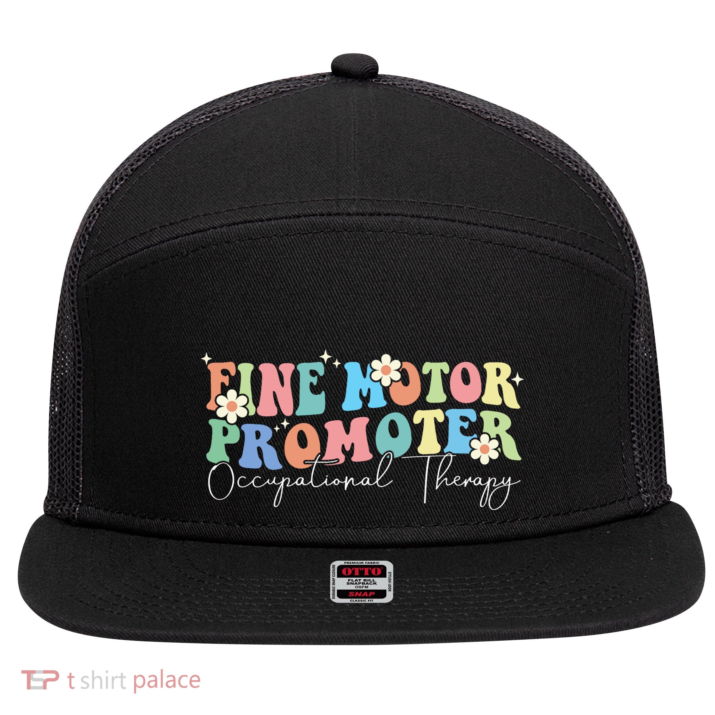 Fine Motor Promoter FUNNY Occupational Therapy Sensory LOVE 7 Panel Mesh Trucker Snapback Hat