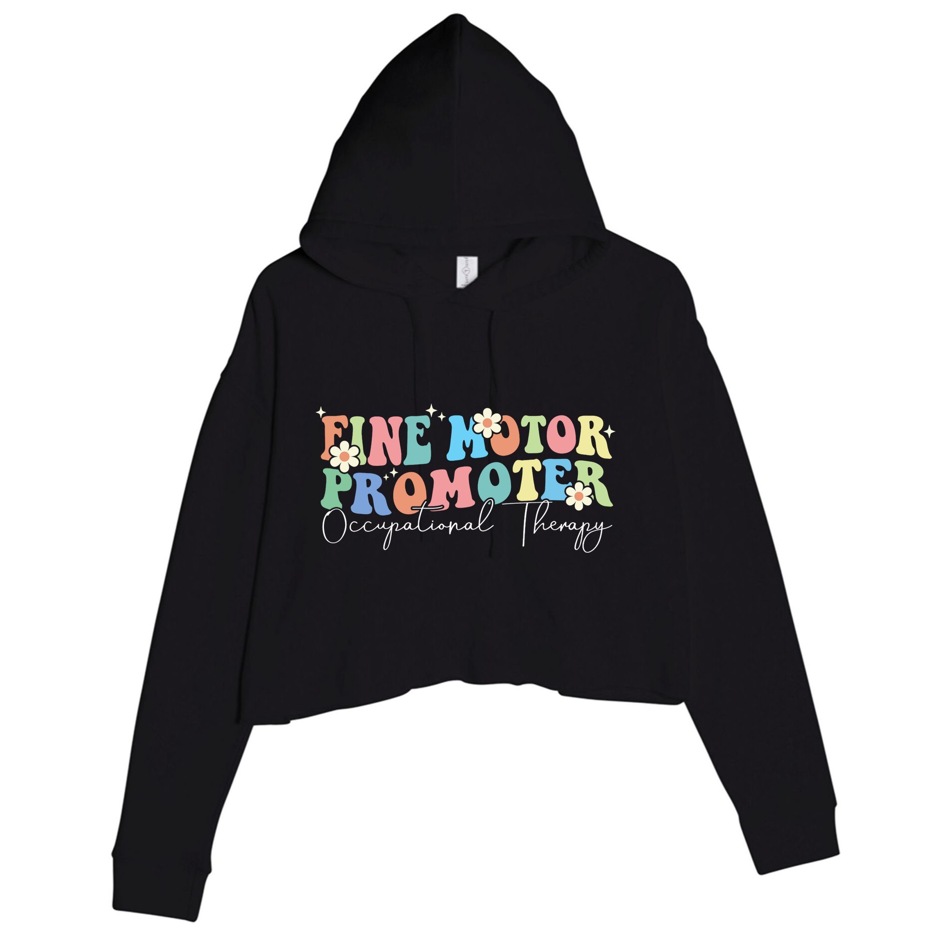 Fine Motor Promoter FUNNY Occupational Therapy Sensory LOVE Crop Fleece Hoodie