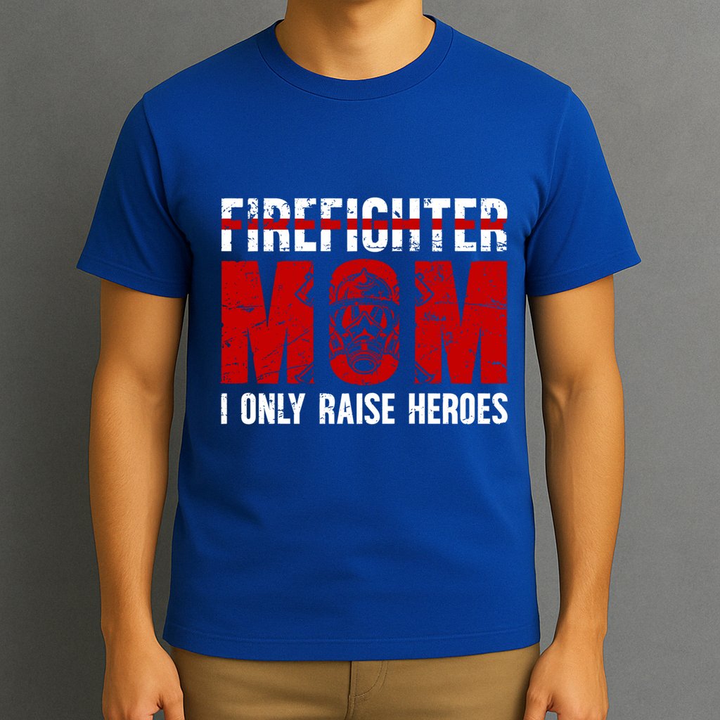 Firefighter Mom Proud Fire Mom Of A Firefighter Mother Great Gift T-Shirt