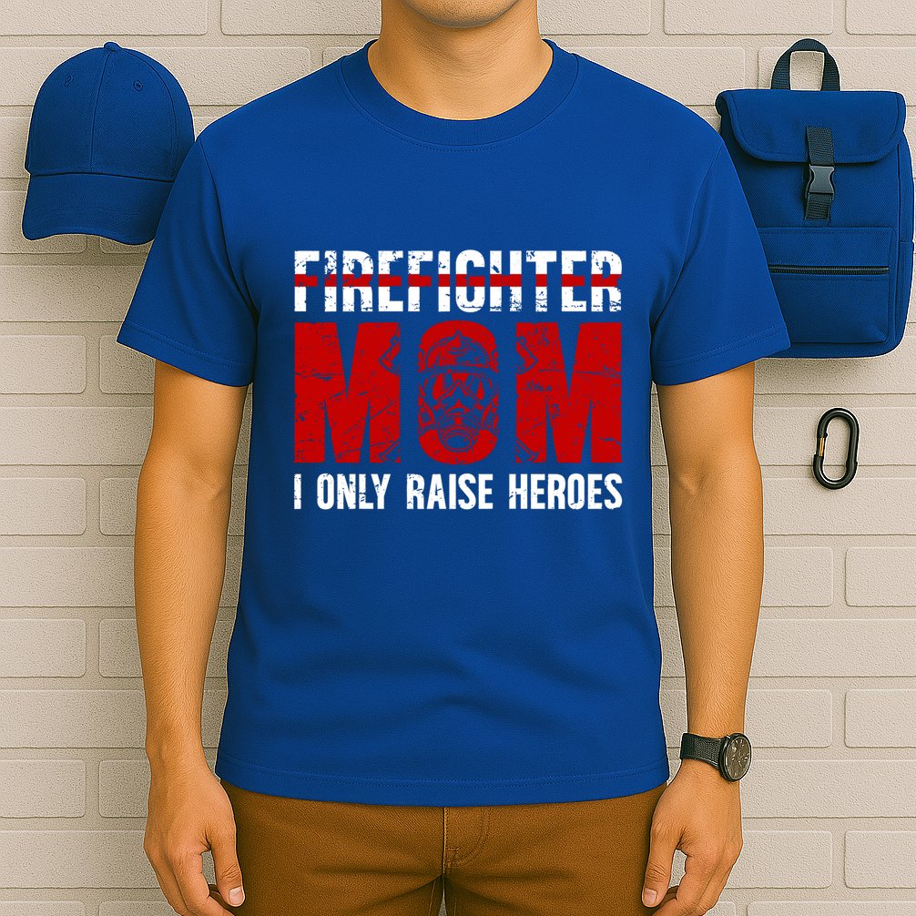 Firefighter Mom Proud Fire Mom Of A Firefighter Mother Great Gift T-Shirt