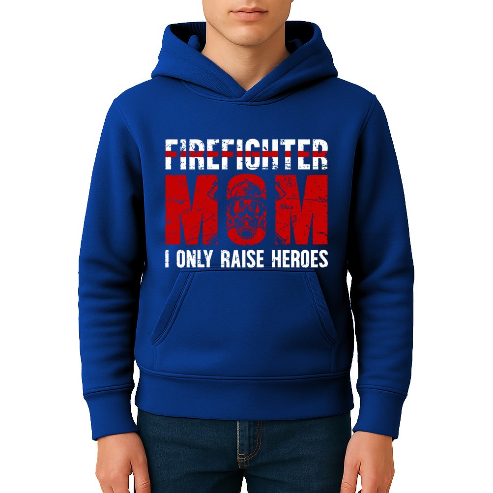 Firefighter Mom Proud Fire Mom Of A Firefighter Mother Great Gift Kids Hoodie