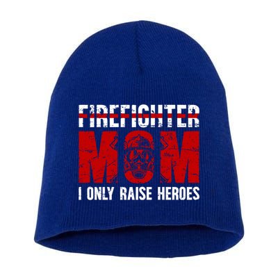 Firefighter Mom Proud Fire Mom Of A Firefighter Mother Great Gift Short Acrylic Beanie