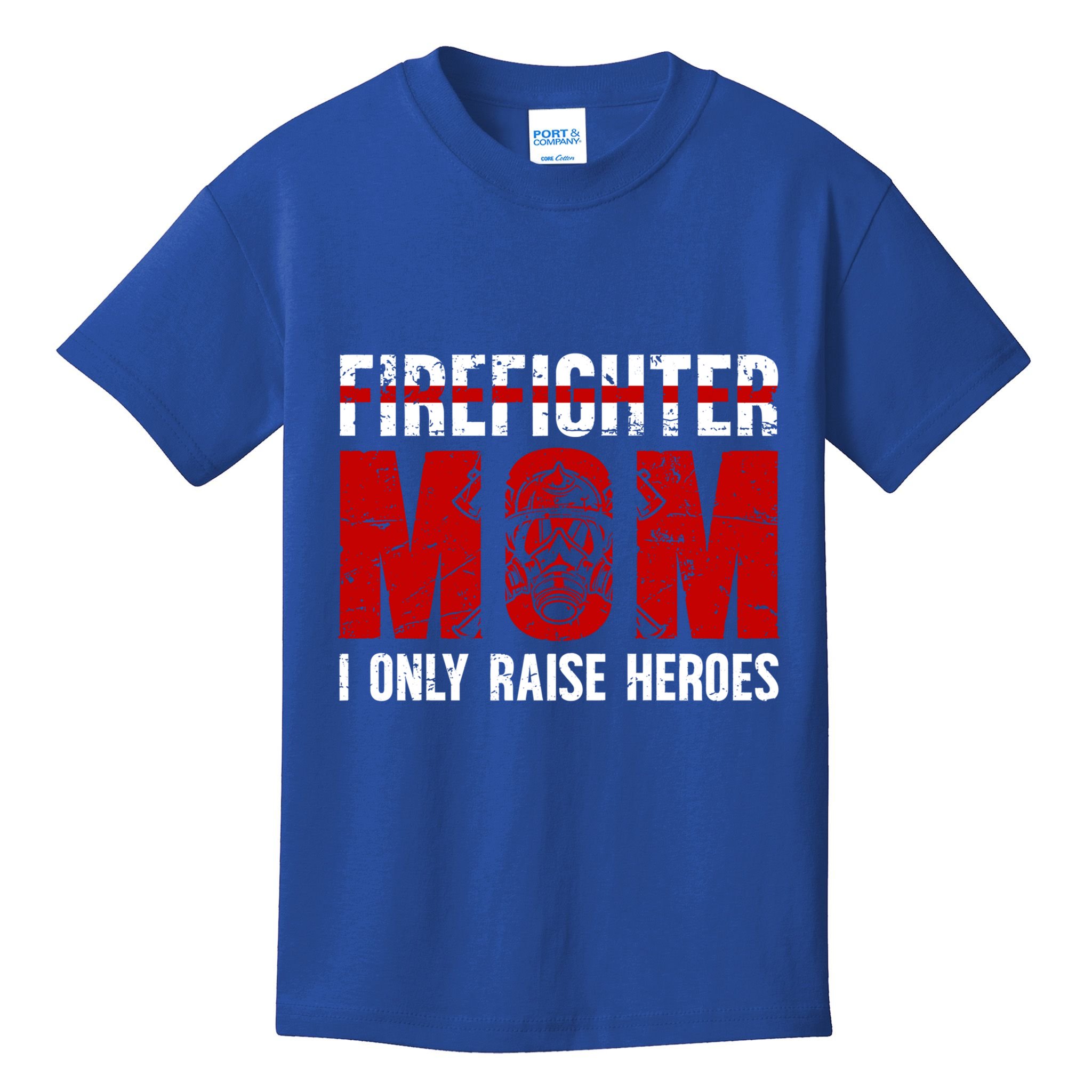 Firefighter Mom Proud Fire Mom Of A Firefighter Mother Great Gift Kids T-Shirt