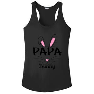 Family Matching Papa Bunny Graphic Easter Costume Papa Funny Gift Ladies PosiCharge Competitor Racerback Tank