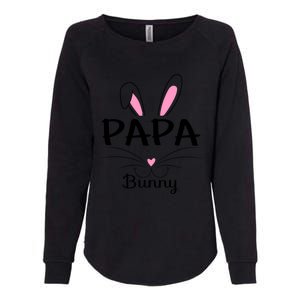 Family Matching Papa Bunny Graphic Easter Costume Papa Funny Gift Womens California Wash Sweatshirt