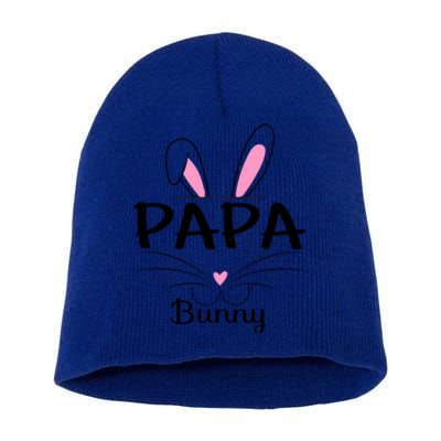 Family Matching Papa Bunny Graphic Easter Costume Papa Funny Gift Short Acrylic Beanie