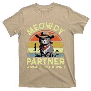 Funny Meowdy Partner British Shorthair Cat Cowboy Dad Kitten T-Shirt