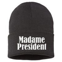 Funny Madame President Sustainable Knit Beanie