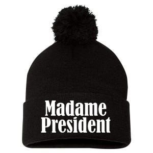 Funny Madame President Pom Pom 12in Knit Beanie