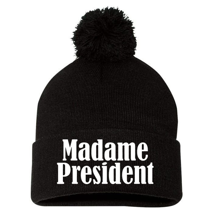 Funny Madame President Pom Pom 12in Knit Beanie