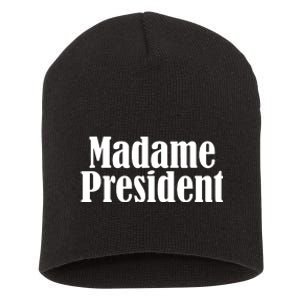 Funny Madame President Short Acrylic Beanie