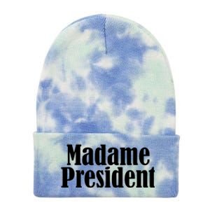 Funny Madame President Tie Dye 12in Knit Beanie