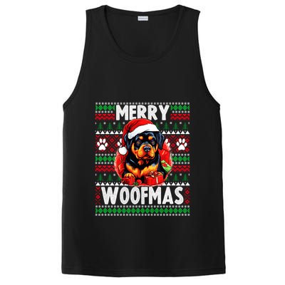 Family Matching Pajama Top Ugly Christmas Dog Rottweiler Gift PosiCharge Competitor Tank