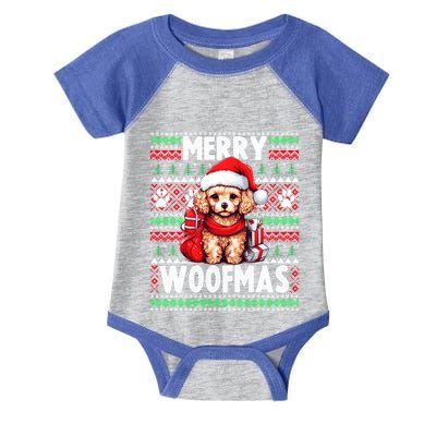 Family Matching Pajama Top Ugly Christmas Dog Poodle Gift Infant Baby Jersey Bodysuit