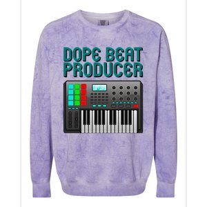 Funny Music Producer Gift  Cool Artist Beat Maker Colorblast Crewneck Sweatshirt