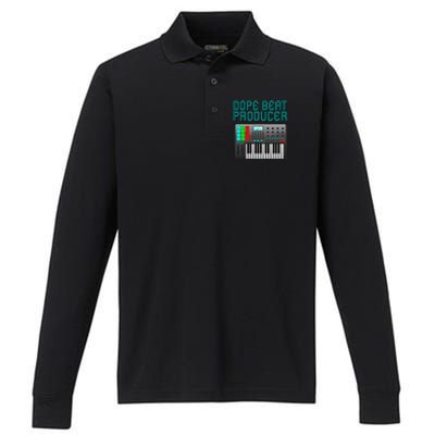 Funny Music Producer Gift  Cool Artist Beat Maker Performance Long Sleeve Polo