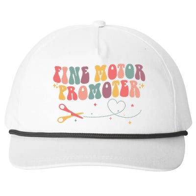 Fine Motor Promoter Occupational Therapy OT Therapist Groovy Snapback Five-Panel Rope Hat