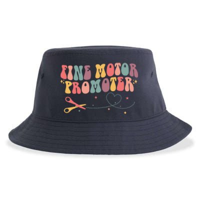 Fine Motor Promoter Occupational Therapy OT Therapist Groovy Sustainable Bucket Hat