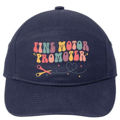 Fine Motor Promoter Occupational Therapy OT Therapist Groovy 7-Panel Snapback Hat