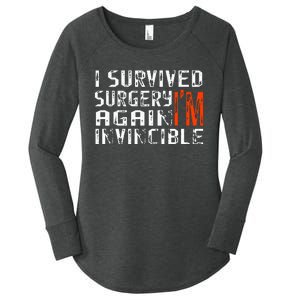 Funny Multiple Post Surgery Get Well Soon For Gift Women's Perfect Tri Tunic Long Sleeve Shirt