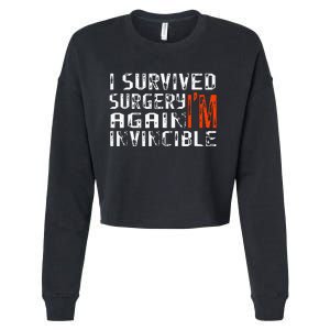 Funny Multiple Post Surgery Get Well Soon For Gift Cropped Pullover Crew