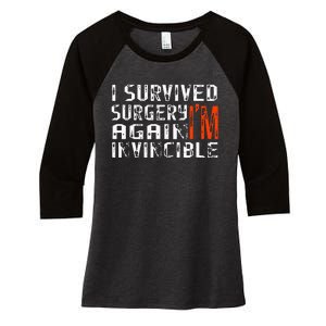 Funny Multiple Post Surgery Get Well Soon For Gift Women's Tri-Blend 3/4-Sleeve Raglan Shirt